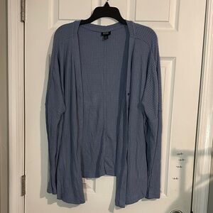 a.n.a Light Blue Textured Cardigan